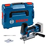 Bosch Professional 18V System Akku Stichsäge GST 18V-155 SC ( mit Stabform, Akkus und Ladegerät nicht im Lieferumfang enthalten, L-BOXX)