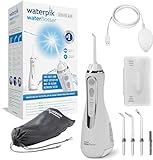 Waterpik Kabellose Munddusche Advanced, 4 Aufsätze, 3,1-5,2 bar Druckbereich, 3 Druckeinstellungen, Induktionsladesystem, Weiß