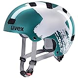 uvex kid 3 - robuster Kinder-Helm - individuelle Größenanpassung - optimierte Belüftung - teal-silver - 55-58 cm