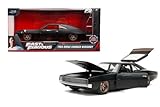 Jada Toys 253203075 Fast & Furious 1968 Dodge Charger 1:24, Die-Cast-Auto, bekannt aus den Filmen, Muscle Car