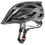 uvex i-vo cc - leichter Allround-Helm für Damen und Herren - individuelle Größenanpassung - erweiterbar mit LED-Licht - black-smoke matt - 52-57 cm