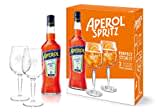 Aperol Aperitivo Geschenkset - 1 x 0,7 l - Aperol im Set mit 2 Gläsern für Aperol Spritz - 11% Vol. Alkohol