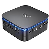 NiPoGi AK1PLUS Mini PC 16GB DDR4+1TB M.2 NVME SSD,Ιntel 12th Gen Alder Lake-Ν95(bis zu 3,4GHz),Mini Computer mit 4K@60Hz UHD Dual Display/WiFi 5/BT4.2/RJ45,Micro PC für Geschäftsbüro, Schule,Heimkino