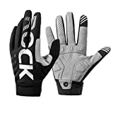 ROCKBROS Fahrradhandschuhe Handschuhe für Frühling Herbst Winddicht Stoßfest Touchscreen Vollfinger Handschuhe für Outdoor-Sports Laufen, Fahrrad Damen Herren