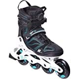 K2 Inline Skates VO2 90 BOA W Für Damen Mit K2 Softboot, Black - Turquoise, 30E0881