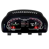 hizpo12,3-Zoll-Digital-Dash-Instrumenten-Cluster für BMW 5/6/7/X3/X4/X5/X6-Serie, F01 F02 F03 F04 F06 F07 F10 F11 F15 F16 F18 F25 F26 Digitaler Cluster-Instrumenten-Tachometer-Ersatz