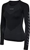 hummel Damen First sømløs jersey L/S Trikot, Schwarz, XS-S EU