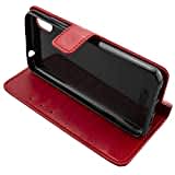 caseroxx Handy Hülle Tasche kompatibel mit Gigaset GS110 Bookstyle-Case Wallet Case in rot