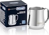 De'Longhi Melkkan DLSC060, Melkkan voor Handmatig Opschuimen, Ergonomische Handgreep, Capaciteit 350 ml, Roestvrij Staal