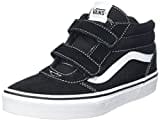 Vans Jungen Unisex Kinder Ward Mid V Sneaker, (Suede/Canvas) Black/White, 23.5 EU