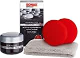 SONAX PREMIUM CLASS Carnauba Care (200 ml) 100% Carnaubawachs für alle neuen & grundgereinigten Lacke inkl. 2x Schwamm & 1x MicrofaserTuch | Art-Nr. 02112000