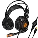 KLIM Puma - Micro Gamer Headset - 7.1 Surround-Sound - Hochqualitativer Klang - PS5 Headset mit Integrierte Vibrationen - Perfekt für PC Gaming, PS4, PS5 - Schwarz