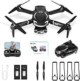 Drohne mit Kamera HD 4K,Faltbare Drohne Lange Flugzeit,RC Quadcopter mit Tasche,3D Flip,One Key Start/Landen,Headless Mode,Flugbahnflug,Mini Drone Geschenk für Anfänger Kinder Jugendliche