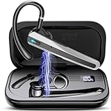 SKIUDCT V5.3 Bluetooth Headset, Headset Kabellos mit ENC Dual Mic, 120 Std Spielzeit In-Ear Headset mit LED-Ladebox, IPX7 Wasserdicht, Headset mit Mikrofon für Handy/Autofahrer/Geschäft