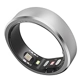 RingConn Gen 1, Smart Ring für Frauen/Herren, ohne App-Abonnement, Size First mit Größenkit, 7 Tage Akkulaufzeit, Fitness- und Schlaftracker, kompatibel mit iOS & Android (Silber, Größe 10)