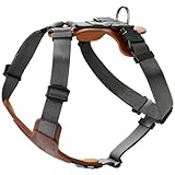 HUNTER AALBORG MIXED Hundegeschirr, S, cognac/grau, 46 - 67 cm