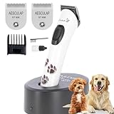 Agrarzone Edition Aesculap Exacta Hundeschermaschine weiss - Inklusive Ersatz Scherkopf - Pfotentrimmer leise & Vibrationsfrei - Schlanke & leichte Schermaschine Hund Katze