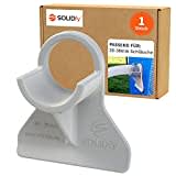 SOLIDfy® - 1x 26mm - 38mm Pool Schlauchhalter Knickschutz aus Kunststoff in grau für Intex und Bestway