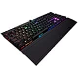 Corsair, Verkabelt, K70 MK.2 Low Profile Rapidfire Mechanische Gaming Tastatur (Cherry MX Speed: Schnell und Hochpräzise, Dynamischer RGB LED Hintergrundbeleuchtung, QWERTZ DE Layout) schwarz