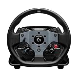 Logitech G PRO Rennlenkrad, Direktantrieb 11 Nm, TRUEFORCE Force Feedback, magnetische Schaltwippen, Doppelkupplung, OLED-Display, Schnellentriegelung, PRO Tastenlayout, Playstation & PC - Schwarz