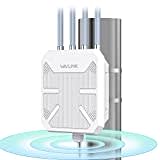 WAVLINK WiFi6 Outdoor Wireless Access Point/WLAN Repeater/Router, Dual Band 2.4G+5G AX1800M Mesh Extender mit PoE/4x8dBi Antennen/IP67 Wetterschutzgehäuse