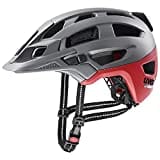 uvex finale light 2.0 - sicherer City-Helm für Damen und Herren - inkl. LED-Licht - autom. Lichtsensor - silver red matt - 52-57 cm