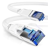 CSL - 10m CAT 8.1 Netzwerkkabel 40 Gbits - LAN Kabel Patchkabel Datenkabel - CAT 8 High Speed Gigabit Ethernet Cable - 40000 Mbits Glasfaser Geschwindigkeit - S/FTP PIMF Schirmung RJ45 Stecker