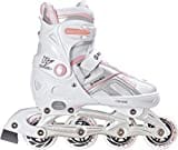 Raven Inlineskates Inliner Pulse verstellbar (White/Pink, 40-43 (25,5cm-28cm)