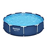 Bestway Steel Pro Frame Pool ohne Pumpe Ø 305 x 76 cm, dunkelblau, rund