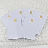 MIELEU 100pcs/Lot ISO7816 White PVC SLE FM 4442 Chip Contact IC Blank Smart Card