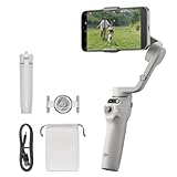 DJI Osmo Mobile 6, 3-Achsen-Handy-Gimbal, Objektverfolgung, integrierter Verlängerungsstab, tragbar und faltbar, Android- & iPhone-Gimbal, Vlogging-Stabilisator, YouTube TikTok Video, Platinum Gray