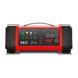 AEG 97025 Mikroprozessor Batterie Ladegerät LT 20 Ampere für 12 / 24 V, 9-stufig, Power-Supply, automatischer Temperaturausgleich, Schwarz/Rot