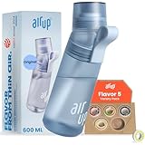 air up® Flasche Gen2 Starter Set Original, inkl Pods in 5 Geschmacksrichtungen I 600ml Trinkflasche mit Geschmack, zuckerfrei I spülmaschinenfest & BPA frei I in Blau