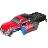 ARRMA ARAC3326 1/10 Lackierter Körper mit Aufklebern, Rot/Schwarz: Granite Spannung Boot, M