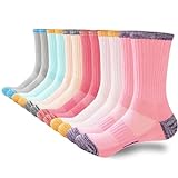 inaWarm Wandersocken Damen 39-42 35-38, Socken Damen Sportsocken Atmungsaktive Gepolsterte Thermische Baumwolle Laufsocken，Outdoor Anti-Blasen Dicke Multi Performance Athletic 6 Paar