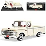 alles-meine.de GmbH Ford F-100 Custom Cab Pick-Up Pritsche 1965 Weiss 1/18 Sun Star Modell Auto mit individiuellem Wunschkennzeichen