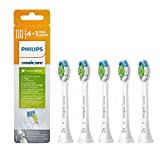 Philips Sonicare W2 Optimal White Standard-Zahnbürstenkopf für Schallzahnbürste HX6065/10 5er-Pack, Standardgröße, Klickhalterung, BrushSync Pairing