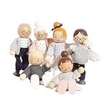 Le Toy Van – „Meine Puppenfamilie“ Spielset aus Holz für Puppenhäuser | Daisylane Zubehörsets für Puppenhäuser für Mädchen – Geeignet für Kinder ab 3 Jahren, P053