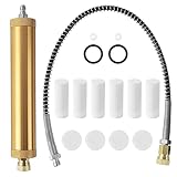 16 Stück Luftkompressor Filter Kit, PCP Luftfilterpumpe, Wasser und Ölabscheider Kompressor Wasserabscheider, Öl-Wasser Abscheider Regler, Q35 Wasser- und Ölabscheider mit Hochdruckschlauch