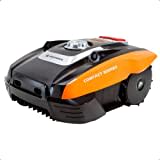 Yard Force FORCE Mähroboter COMPACT 300RBS bis zu 300 qm Bluetooth- und App-Steuerung, bürstenloser Motor, 20 V / 2,0 Ah Akku Schwarz/Orange