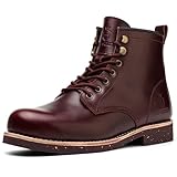 SL-Saint Handgefertigte Herrenstiefel mit weicher Zehe Wasserdicht-Leder Kuhfell/Wolle Mode Komfortschuhe (LederFutter, Braun, Erwachsene, Herren, 40, Numerisch, EU Schuhgrößensystem, M)