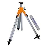 NEDO® mittelschweres Kurbelstativ - Nutzhöhe von 0,78m bis 2,03m - für Rotationslaser und Messgeräte - inkl. einem DEWEPRO® Zollstock 2m