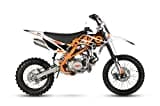 CENKOO-140H 140cc 17/14" Ölkühlung Cross Dirt Bike Pit Bike Schwarz