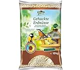 Dehner Natura Premium Wildvogelfutter, gehackte Erdnüsse schalenfrei, Ganzjahresfutter proteinreich / energiereich, hochwertiges Vogelfutter für Wildvögel, 10 kg