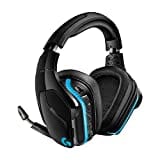 Logitech G935 kabelloses Gaming-Headset mit LIGHTSYNC RGB, 7.1 Surround Sound, DTS Headphone:X 2.0, 50mm Treiber, Flip-Stummschaltung, Wireless Verbindung, PC/Xbox One/PS4/Nintendo Switch - Schwarz