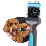 The Doodle Brush - Hundebürste für Goldendoodles & Labradoodle, hundebü langhaar Pudelbürste - entfilzer für hunde - zupfbürste hund, Entwirrungsbürste für Hunde - Hundehaarbürste (Einzelkopf)