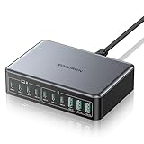 Rocoren 400W GaN USB C Ladegerät Mehrfach 10-Port USB Ladestation PD100W PPS Schnellladegerät, 4 Laptop Schnellladestation USB Charging Station Multiport für MacBook Pro, iPhone, iPad, Dell und mehr