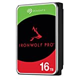 Seagate IronWolf Pro, NAS interne Festplatte 16TB HDD, 3.5 Zoll, 7200 U/Min, CMR, 256 MB Cache, SATA 6GB/s, silber, inkl. 3 Jahre Rescue Service, ST16000NE000