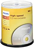 Philips CD-R Rohlinge (700 MB Data/ 80 Minuten, 52x High Speed Aufnahme, 100er Spindel)