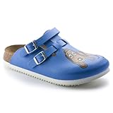 BIRKENSTOCK Professional Kay, Zuecos Mujer, Azul-Blau (Dog Blue Background), 39 EU